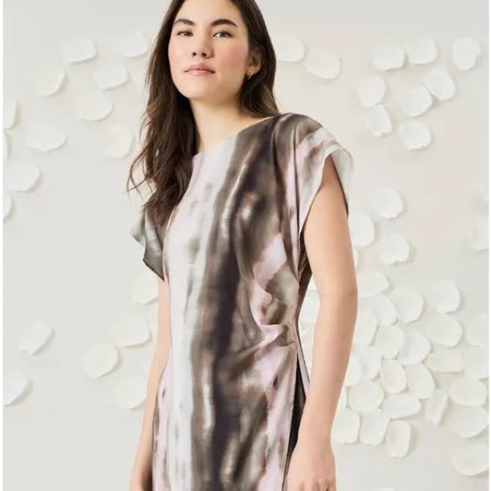 NWT Luxely Women's Satin Midi Dress Sz 12